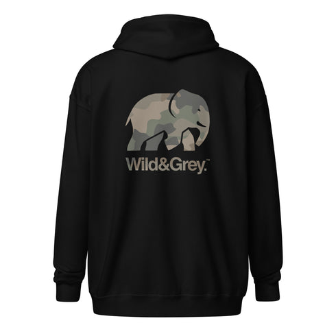 Elephant Conservation - Full Zip Womens Hoodie